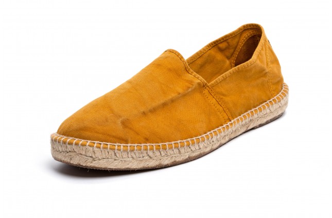 Espadrile Natural World, model Camping, Cuero, aspect Stone-Washed