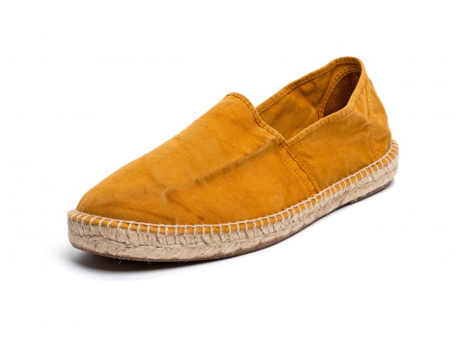 Espadrile Natural World, model Camping, Cuero, aspect Stone-Washed