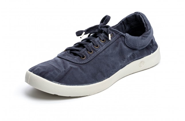 Tenisi din panza Natural World, model 3301, Marin, aspect Stone-Washed