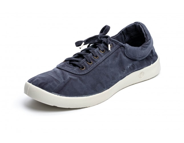 Tenisi din panza Natural World, model 3301, Marin, aspect Stone-Washed
