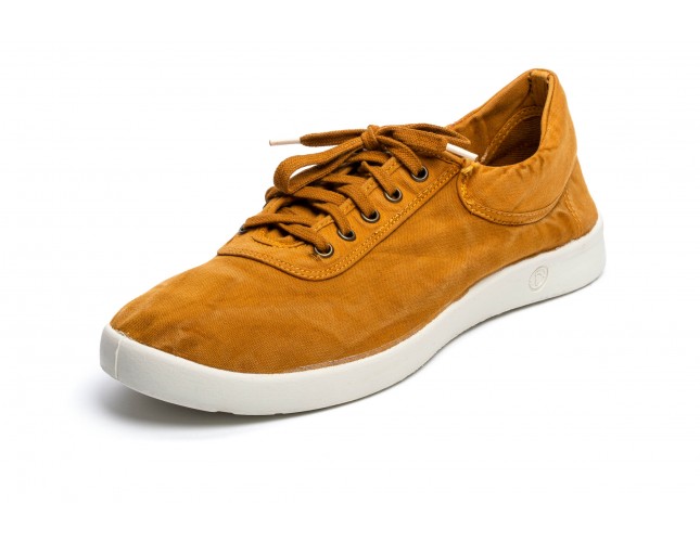 Tenisi din panza Natural World, model 3301, Cuero, aspect Stone-Washed