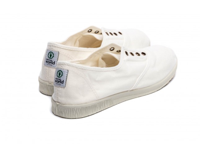 Tenisi Natural World, model Ingles, Alb