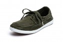 Pantofi Natural World, model Nautico 303, Kaki aspect Stone-Washed