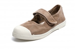 Tenisi Natural World pentru copii, model Mercedes, Bej, aspect Stone-Washed