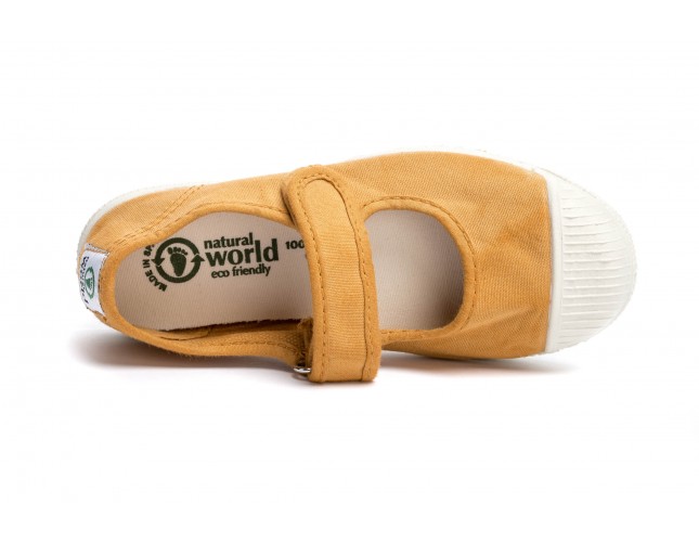 Tenisi Natural World pentru copii, model Mercedes, Lino