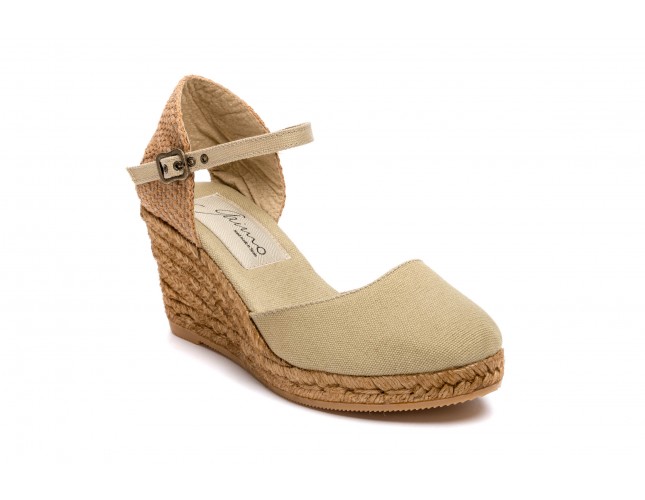 Sandale Gaimo din panza, model OBI, Bej