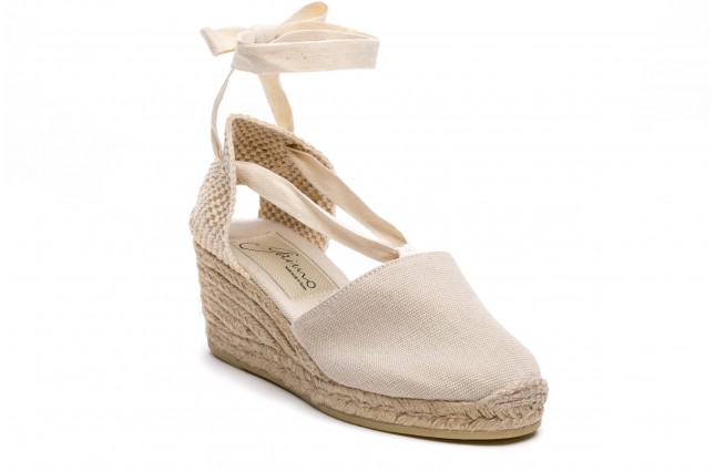 Sandale Gaimo din panza, model VALENCIANA 17, Bej