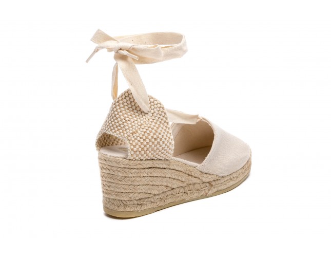 Sandale Gaimo din panza, model VALENCIANA 17, Bej