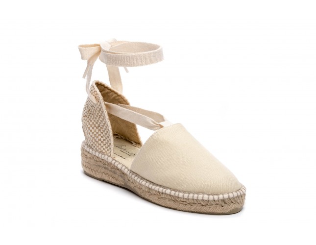 Sandale Gaimo din panza, model VALENCIANA 02, Bej