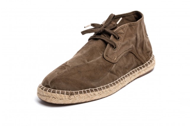 Espadrile Natural World, model Safari, Café, aspect Stone-Washed