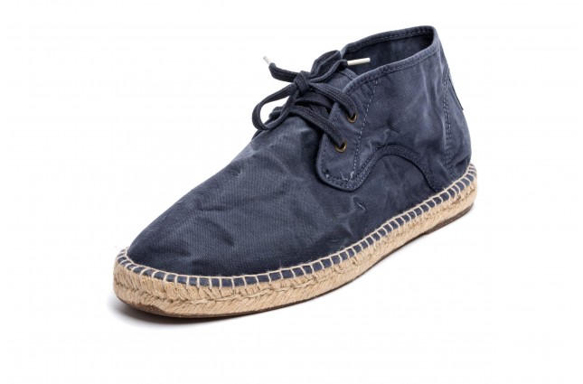 Espadrile Natural World, model Safari, Marin, aspect Stone-Washed