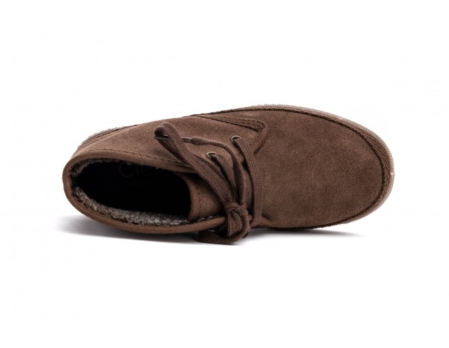 Ghete din piele intoarsa Natural World, model 521 Siret, Maron