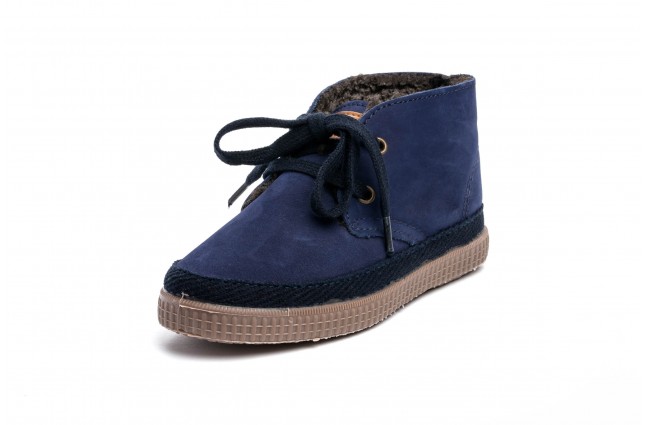 Ghete din piele nubuc Natural World, model 561 Siret, Marin