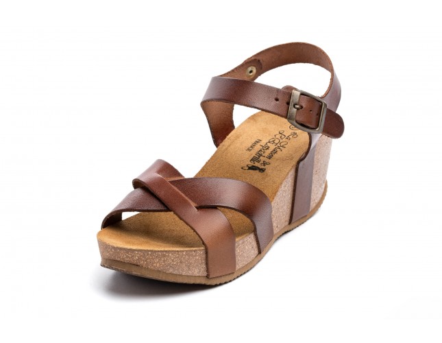 Sandale din piele naturala, Maison de l'Espadrille, Cuero