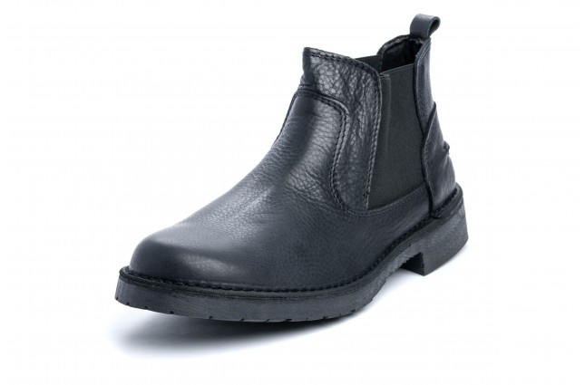 Ghete Chelsea, piele Bomber 1895, Negru