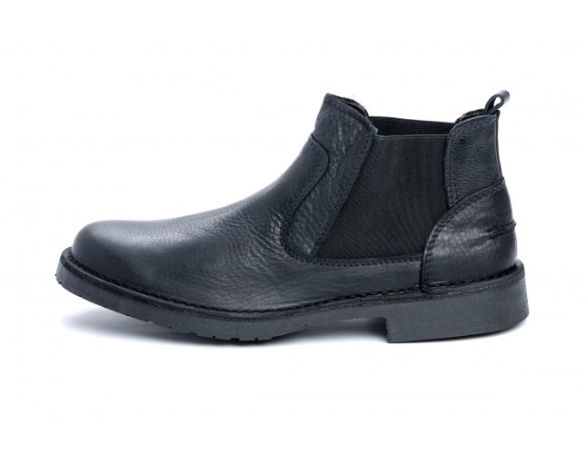 Ghete Chelsea, piele Bomber 1895, Negru