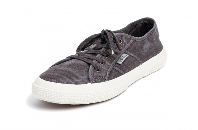 Tenisi Natural World, model Basquet 901B, Negru, aspect Stone-Washed