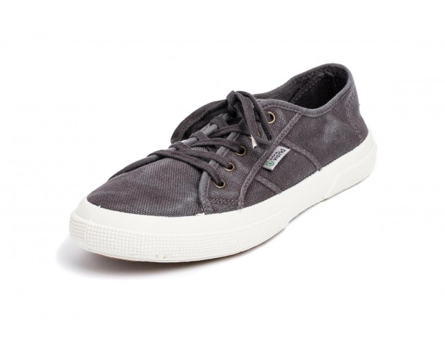 Tenisi Natural World, model Basquet 901B, Negru, aspect Stone-Washed