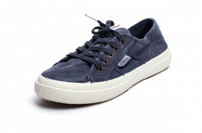 Tenisi Natural World, model Basquet 901B, Marin, aspect Stone-Washed