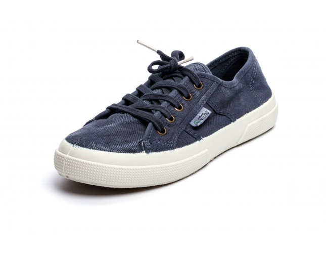 Tenisi Natural World, model Basquet 901B, Marin, aspect Stone-Washed