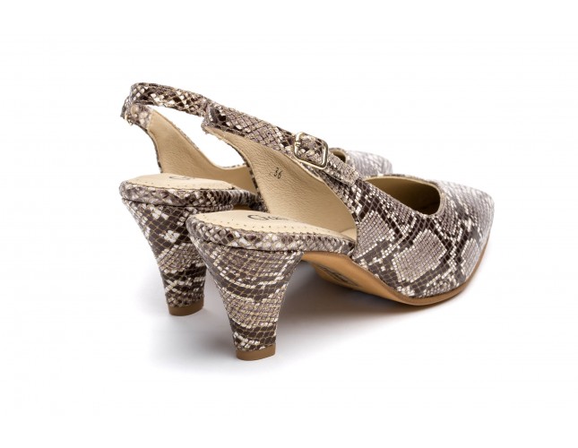 Sandale Gasymar din piele, model PITON 5310, Bej