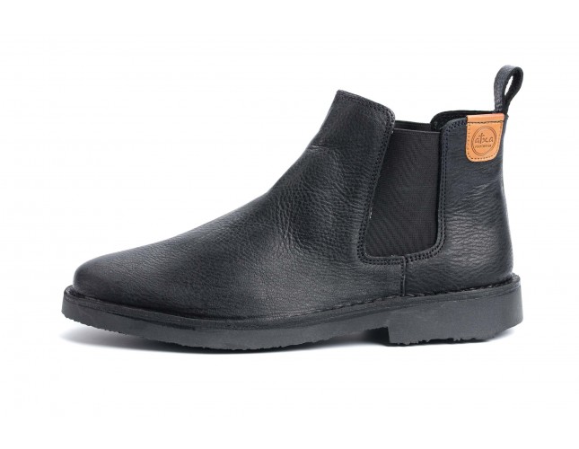 Ghete Chelsea, piele Bomber America 6038, Negru