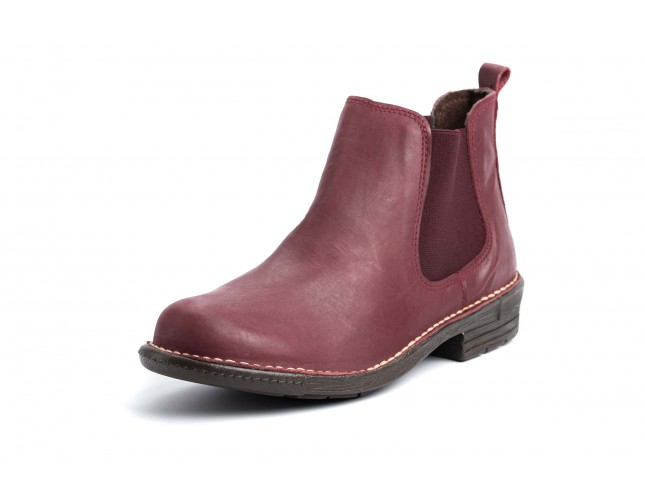Ghete Chelsea, piele Calpe Motorland 1872, Bordo
