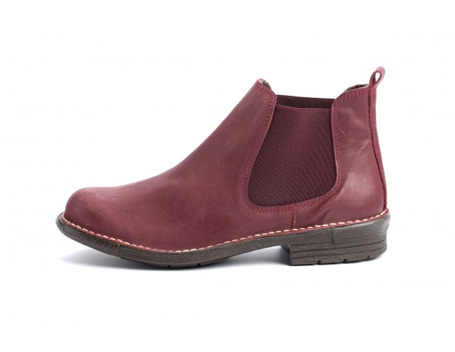 Ghete Chelsea, piele Calpe Motorland 1872, Bordo