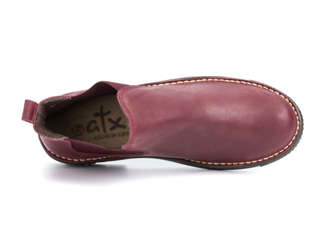 Ghete Chelsea, piele Calpe Motorland 1872, Bordo