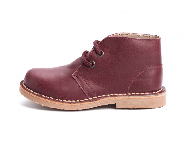 Ghete Safari pentru copii, piele Calpe 2002 siret, Bordo