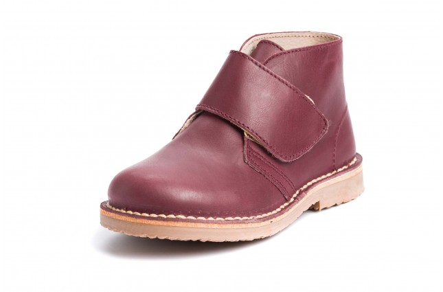 Ghete Safari pentru copii, piele Calpe 2006 velcro, Bordo