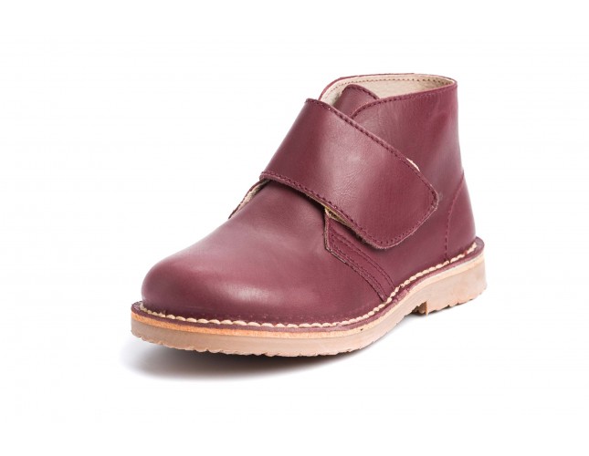 Ghete Safari pentru copii, piele Calpe 2006 velcro, Bordo