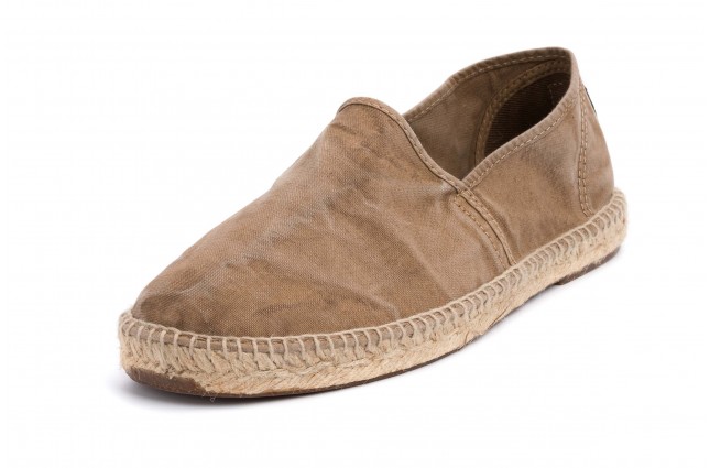 Espadrile Natural World, model Camping Yute 325, Bej aspect Stone-Washed