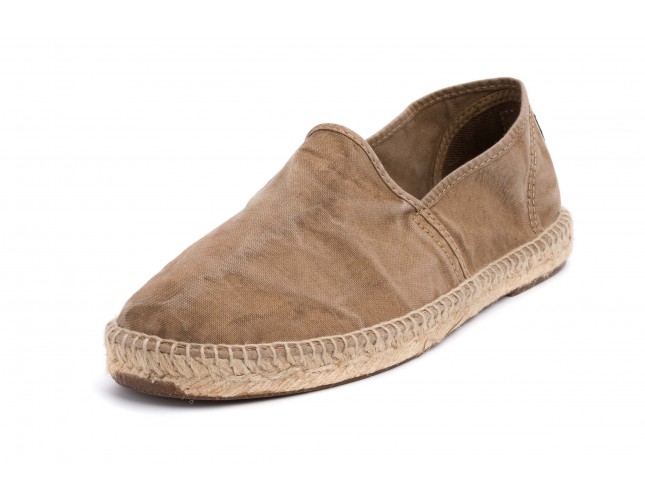 Espadrile Natural World, model Camping Yute 325, Bej aspect Stone-Washed