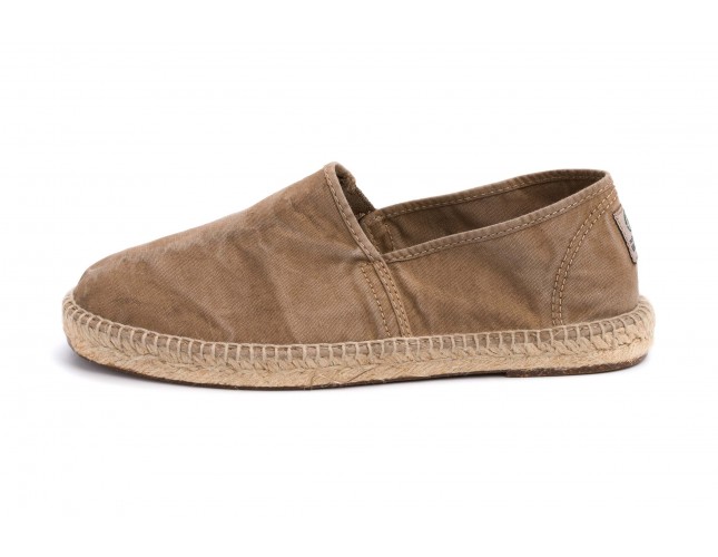 Espadrile Natural World, model Camping Yute 325, Bej aspect Stone-Washed