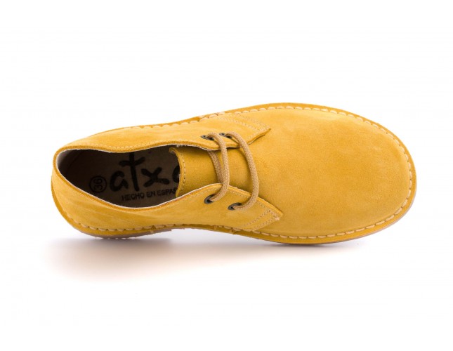 Ghete ATXA din piele intoarsa, model SAFARI 2002, Galben Cereal