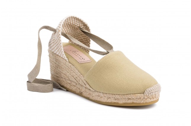 Sandale Gaimo din panza, model VALENCIANA 17, Bej Panama