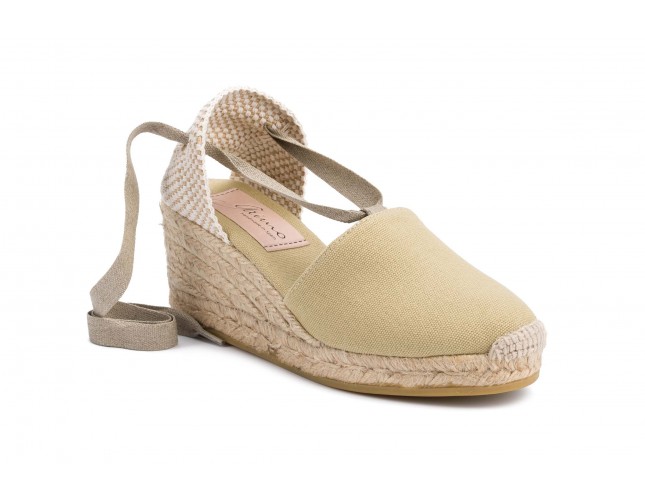 Sandale Gaimo din panza, model VALENCIANA 17, Bej Panama