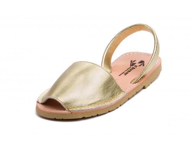 Sandale S'Avam - Avarca de Menorca, din piele naturala, Auriu Perlado