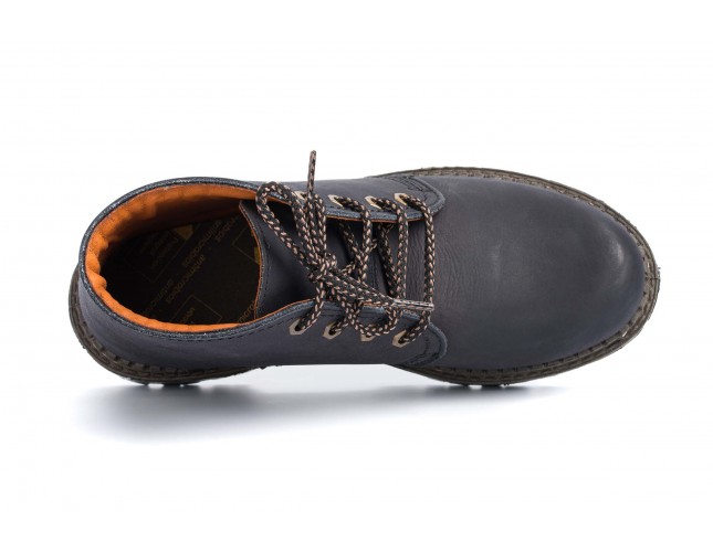 Bocanci Cruan, din piele naturala, model TITAN 0420, Negru