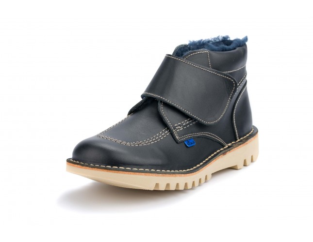 Ghete ATXA, din piele naturala, model MAKRO 2145V, Marin