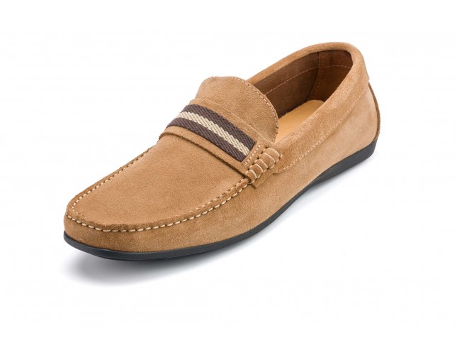 Mocasini din piele Pastoret 552, Bej