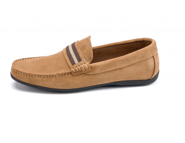Mocasini din piele Pastoret 552, Bej