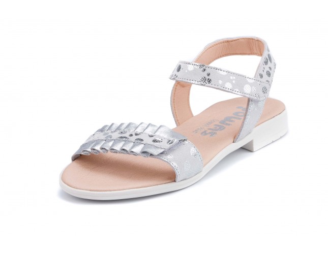 Sandale Yowas pentru copii, model Dalmata, Argintiu