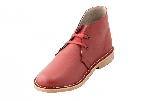 Ghete Safari, piele Samun, Rosu Tosca