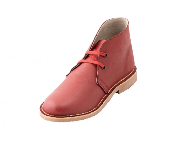 Ghete Safari, piele Samun, Rosu Tosca