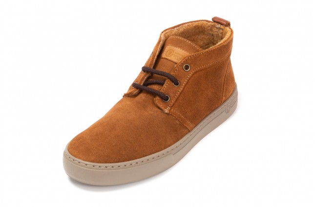 Ghete Natural World din piele intoarsa, model SUEDE WOOL 6722, Cuero