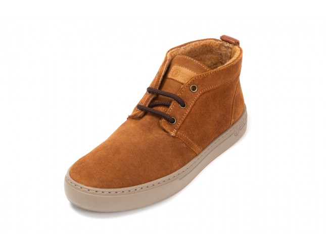 Ghete Natural World din piele intoarsa, model SUEDE WOOL 6722, Cuero