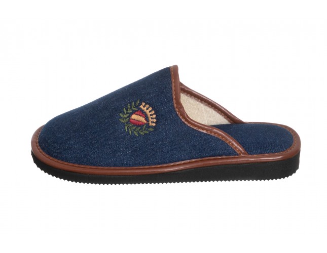 Papuci de casa Cruan, model Chinela 1021, Albastru Marin