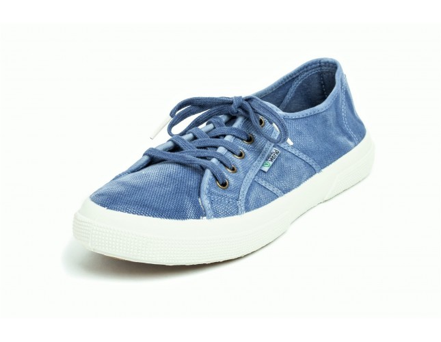 Tenisi Natural World, model Basquet 901B, Albastru Celeste/Tejano, aspect Stone-Washed
